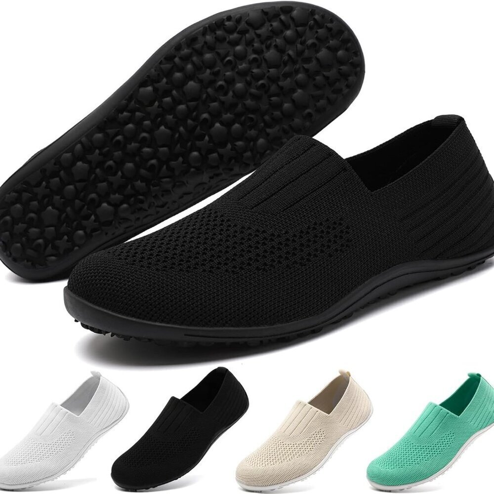 Women Slip On Barefoot Shoes Mesh Zero Drop Summer Casual Walking Flats